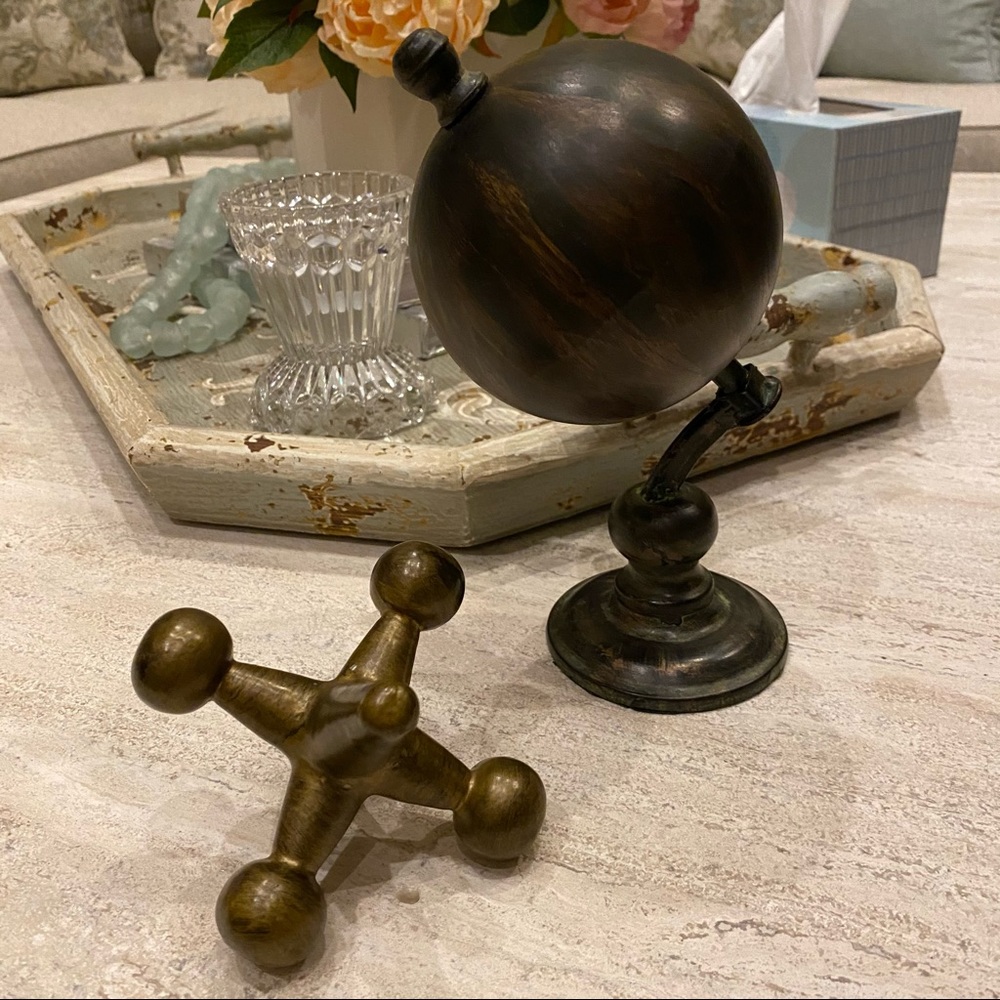 Desk World Globe & Jack Desk Decor Set